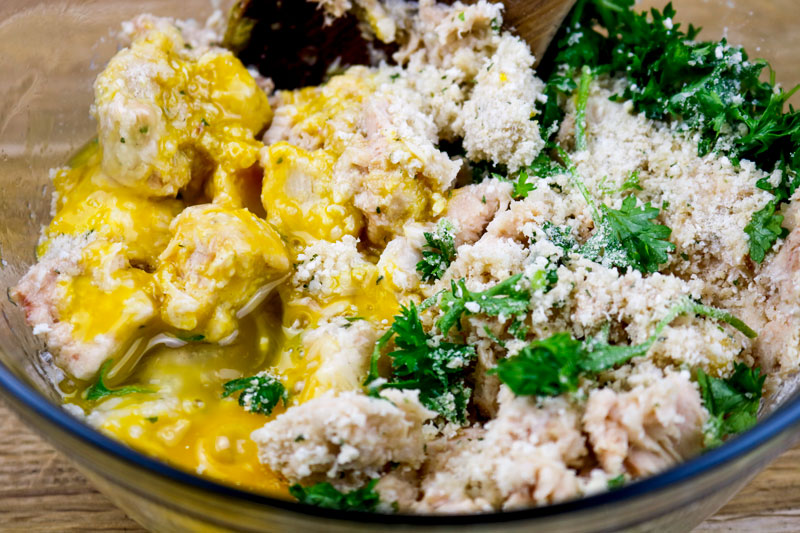 Salmon And Egg Mixture