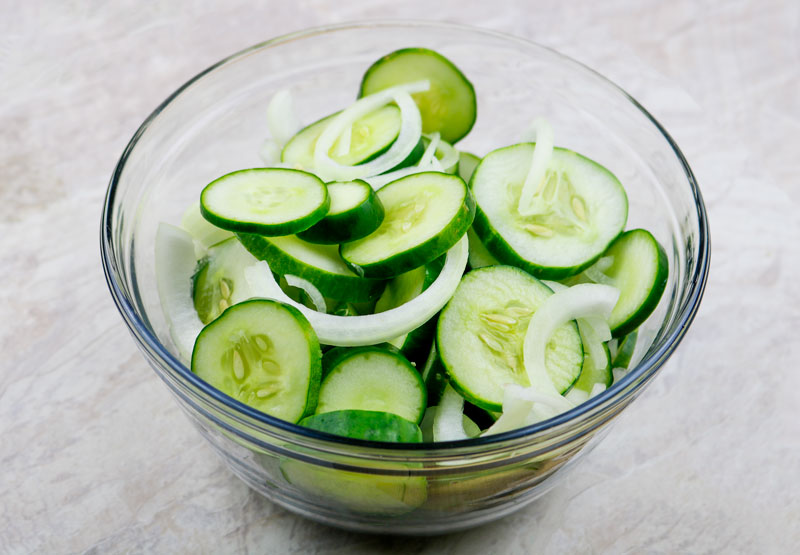 Cucumbers And Onions