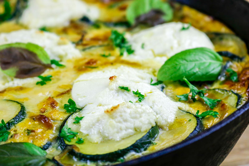Close Up Of A Frittata