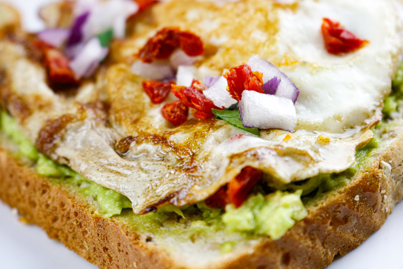 Toasted With Fried Eggs