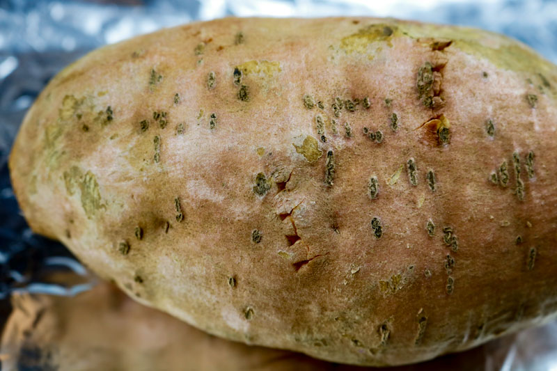 Vented Sweet Potatoes