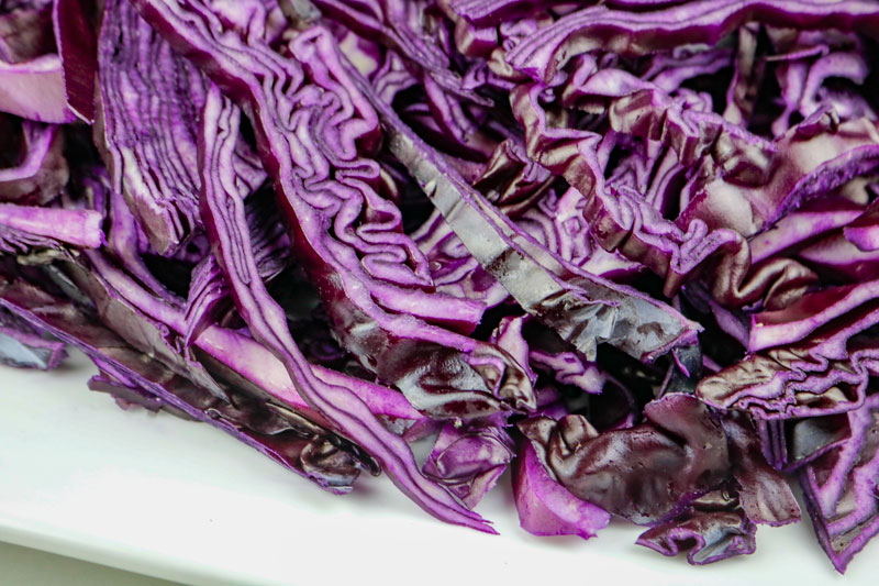 Sliced Red Cabbage
