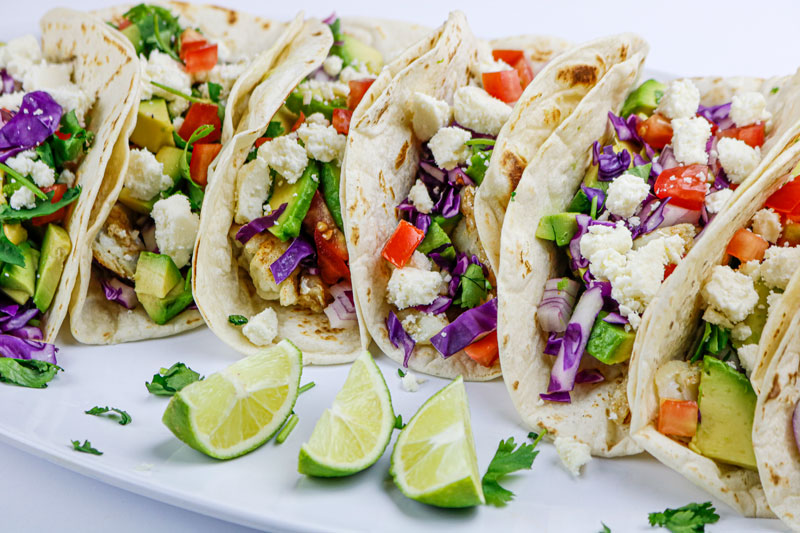 Row Of Fish Tacos 6-20