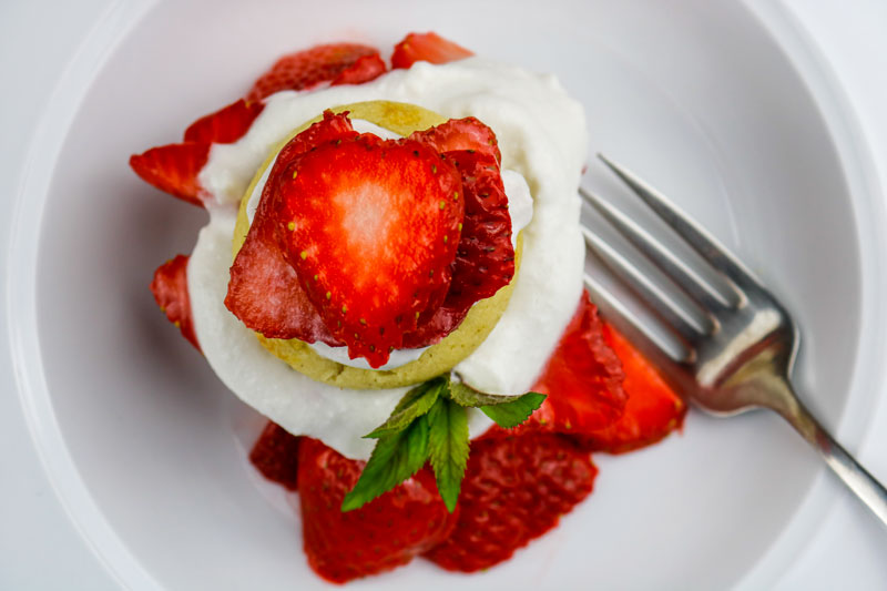 A Top View Of A Strawberry Shortcake 6-19